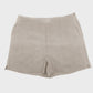 shorts de lino high rise