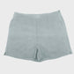 shorts de lino high rise